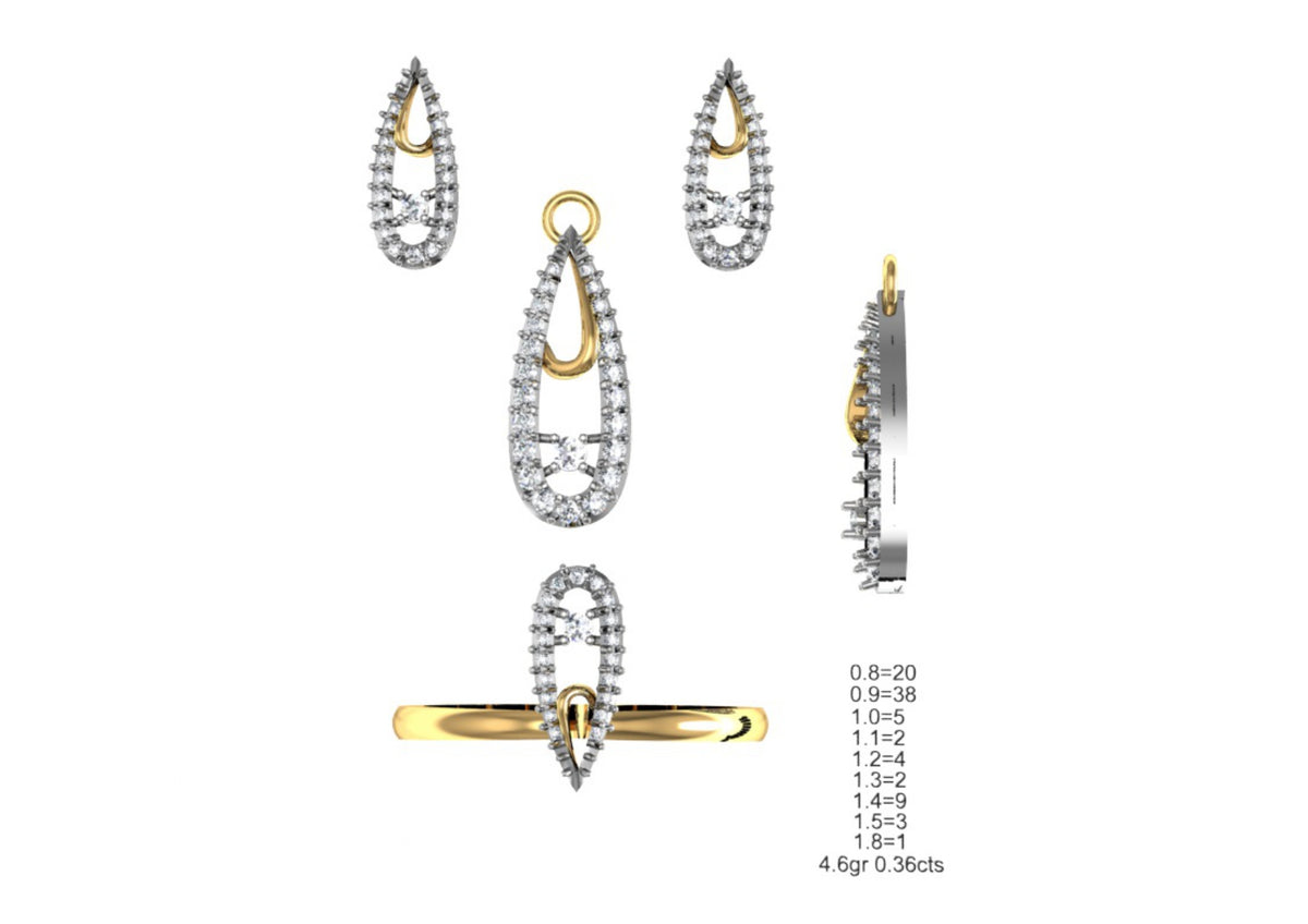 160 Pendant Sets STL & 3DM Files