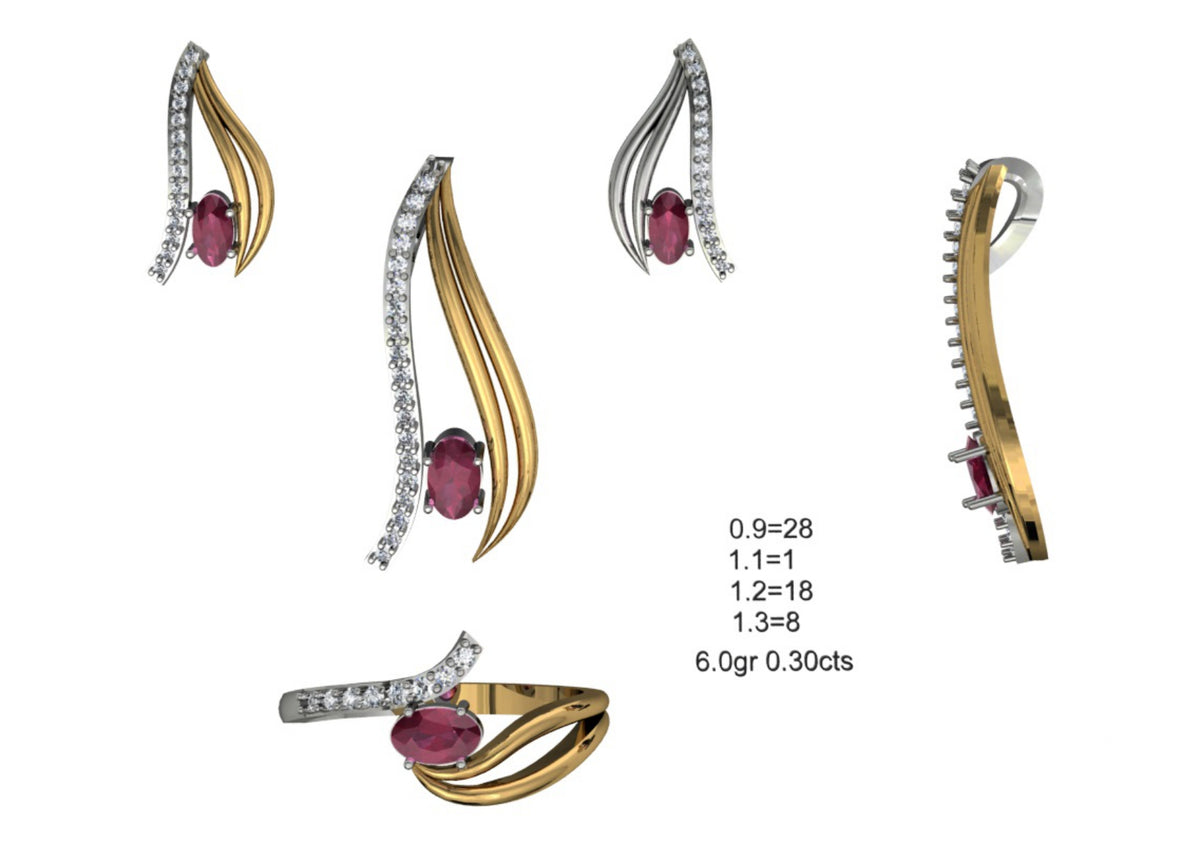 160 Pendant Sets STL & 3DM Files