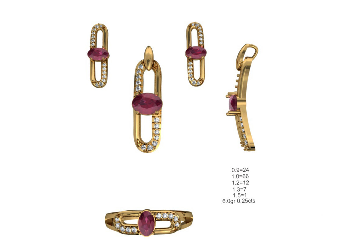 160 Pendant Sets STL & 3DM Files