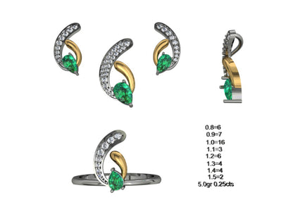 160 Pendant Sets STL & 3DM Files