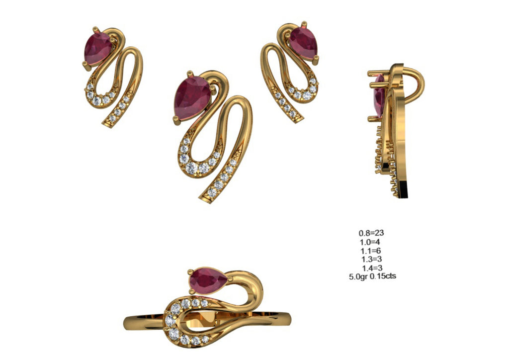 160 Pendant Sets STL & 3DM Files