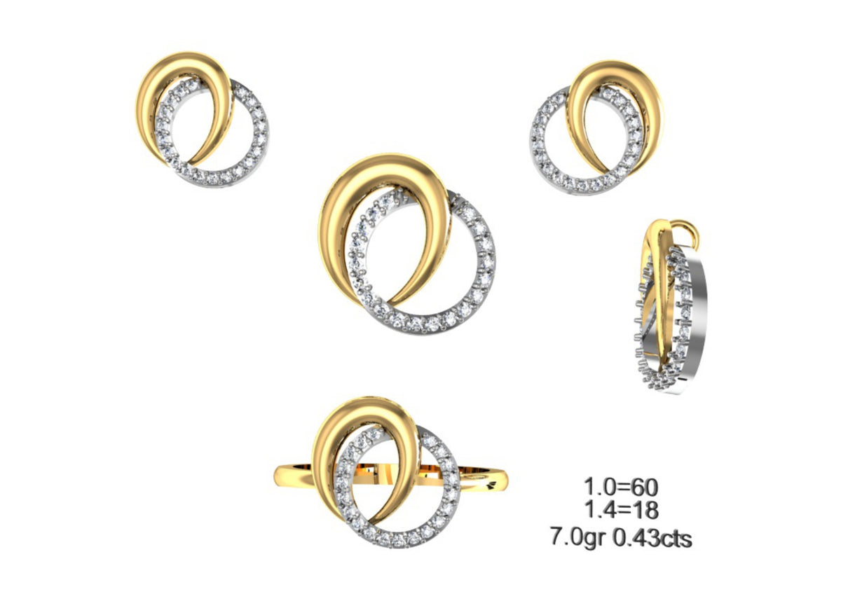 160 Pendant Sets STL & 3DM Files