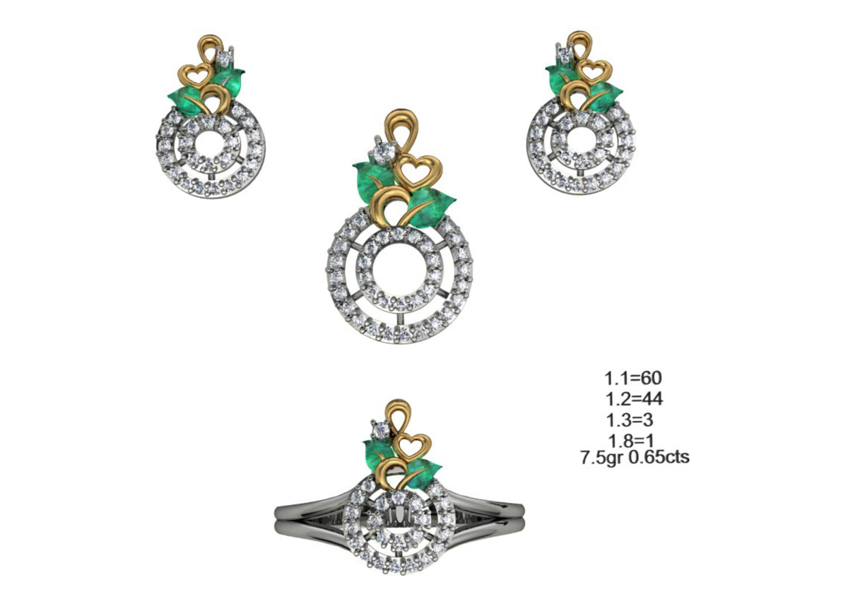 160 Pendant Sets STL & 3DM Files