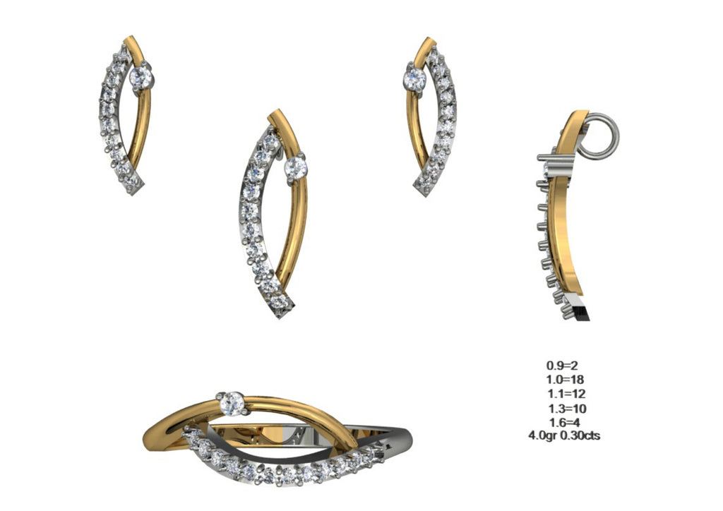 160 Pendant Sets STL & 3DM Files