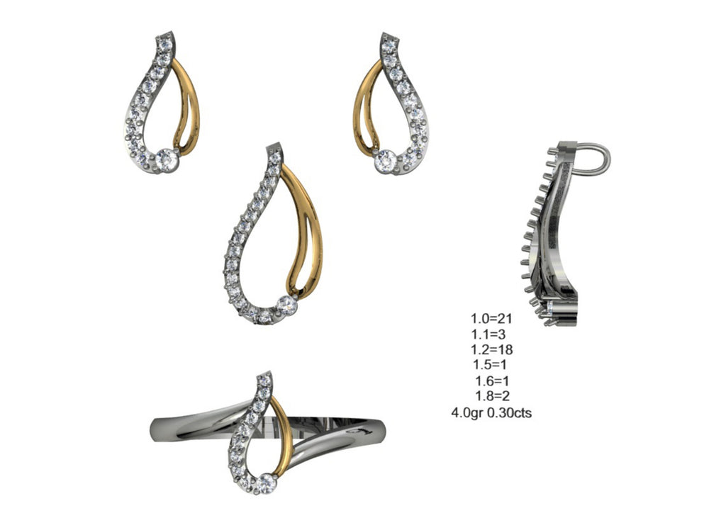 160 Pendant Sets STL & 3DM Files