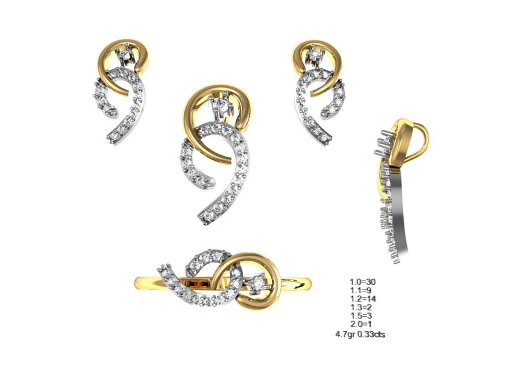 160 Pendant Sets STL & 3DM Files