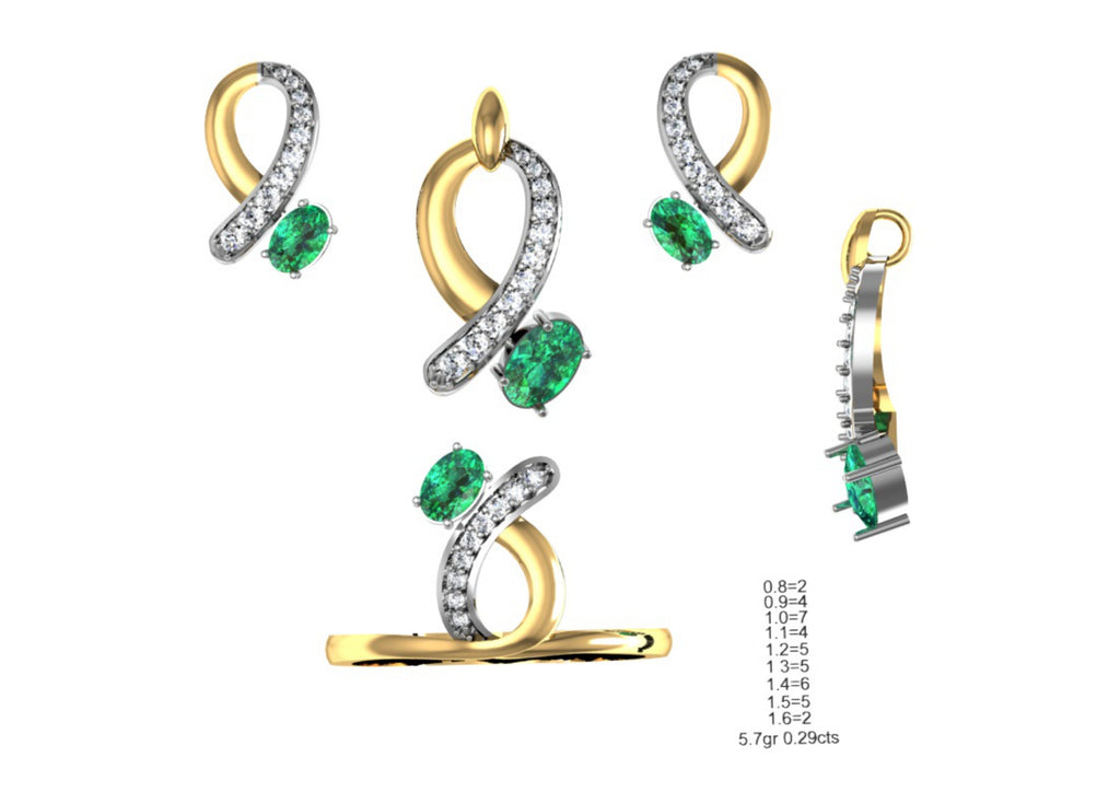 160 Pendant Sets STL & 3DM Files