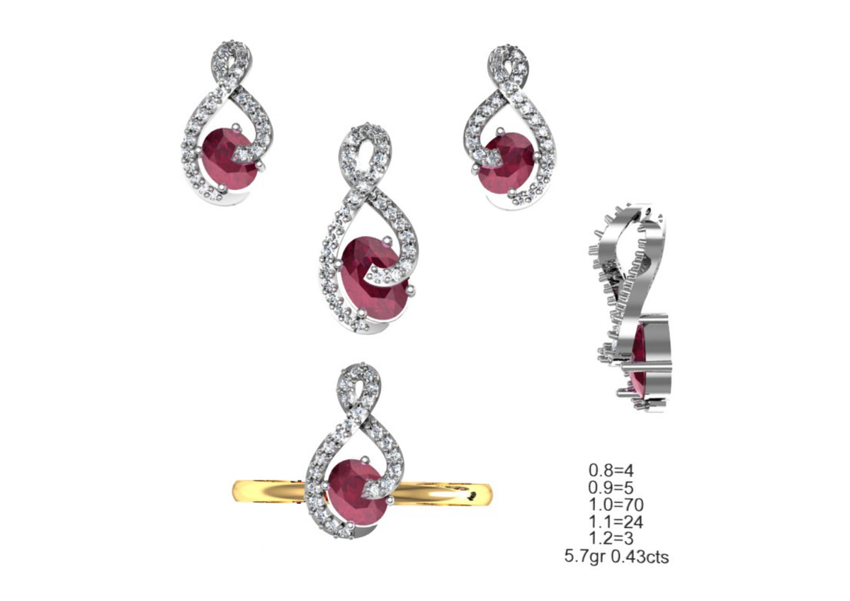 160 Pendant Sets STL & 3DM Files