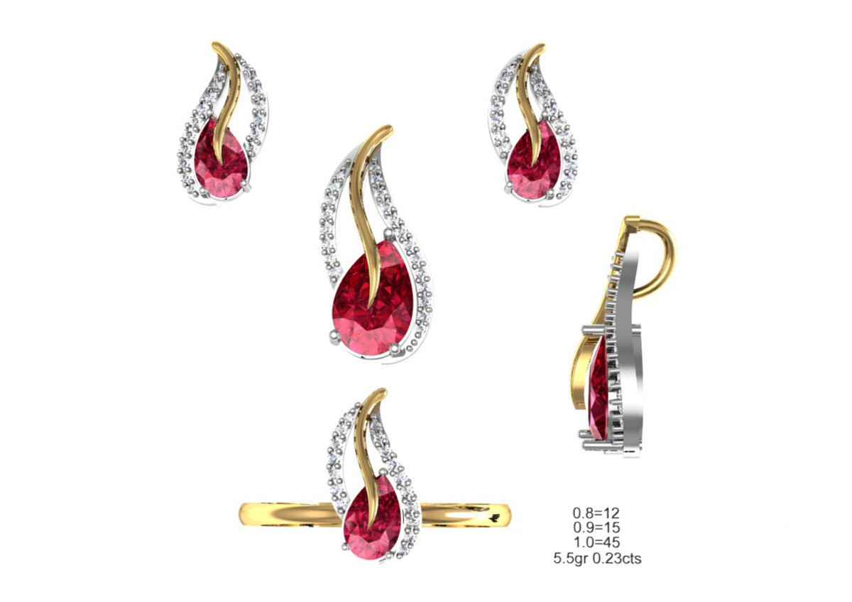 160 Pendant Sets STL & 3DM Files