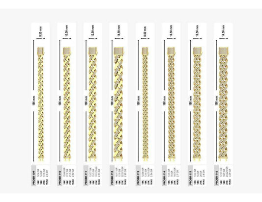 160 Chain Bracelets STL & 3DM Files