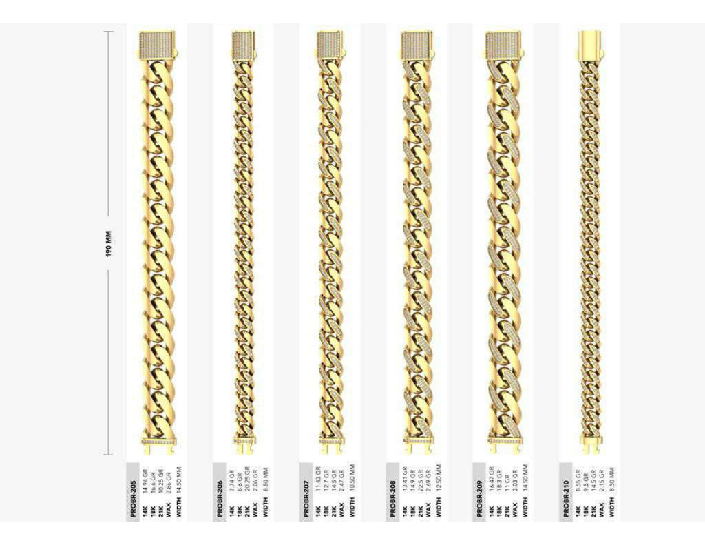 160 Chain Bracelets STL & 3DM Files
