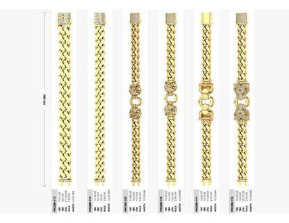 160 Chain Bracelets STL & 3DM Files