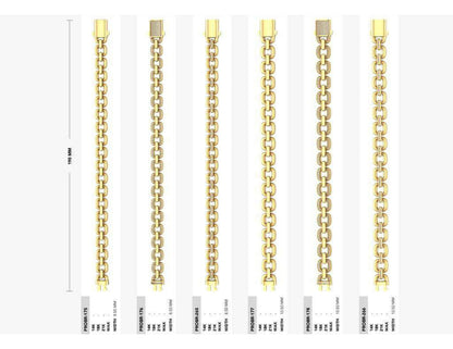 160 Chain Bracelets STL & 3DM Files