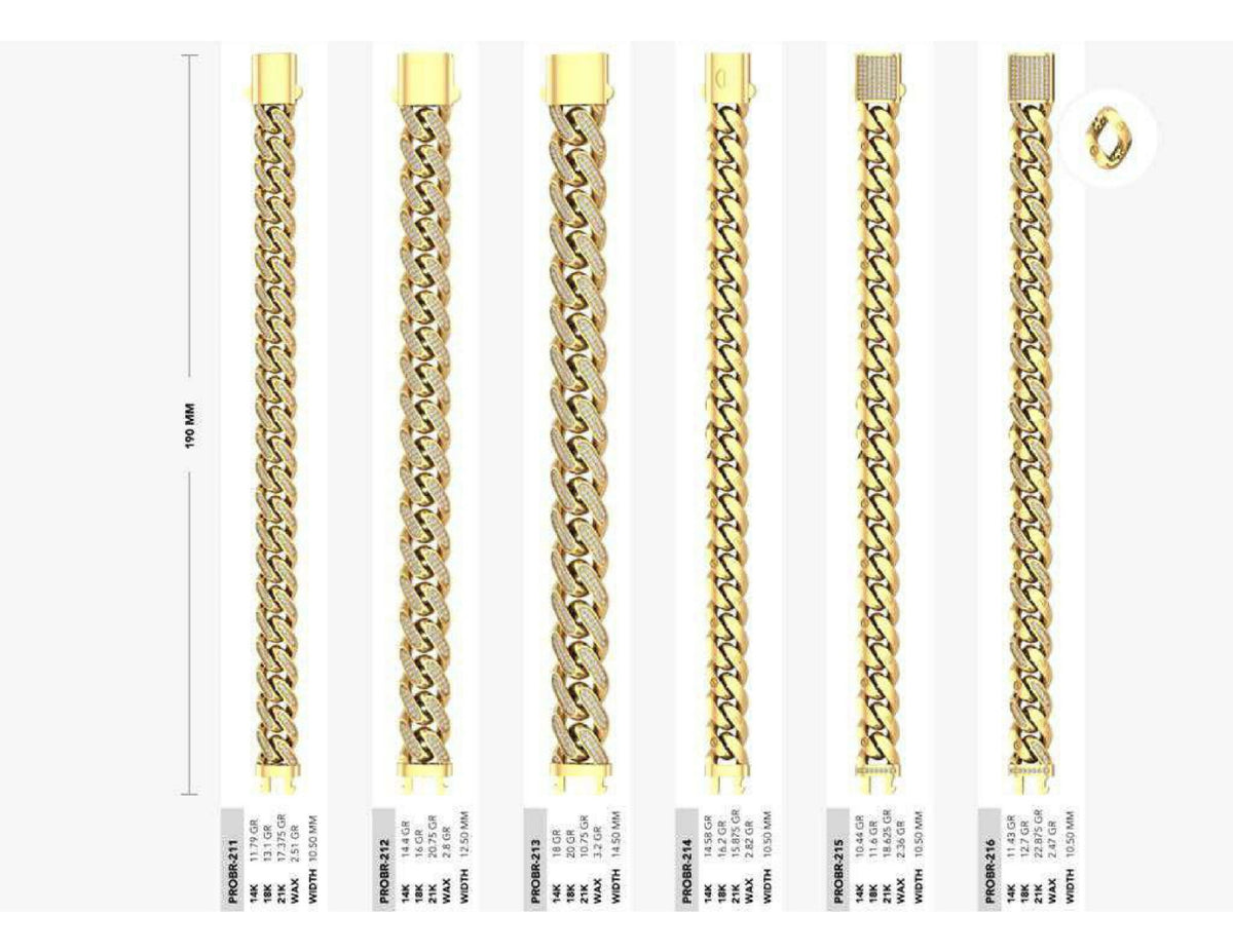 160 Chain Bracelets STL & 3DM Files