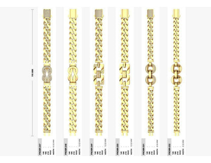160 Chain Bracelets STL & 3DM Files