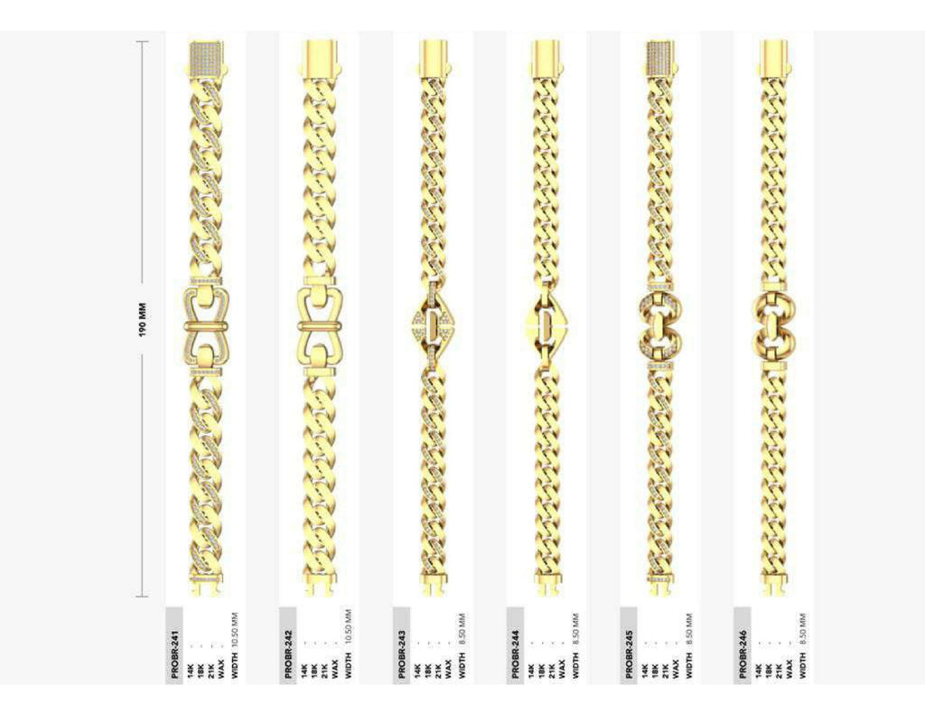 160 Chain Bracelets STL & 3DM Files