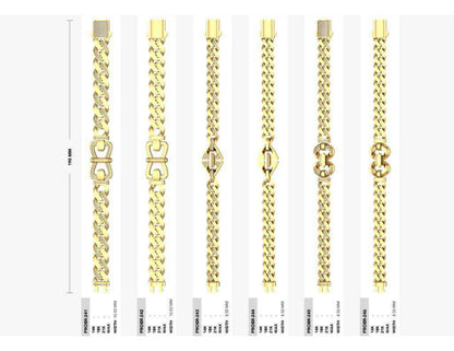 160 Chain Bracelets STL & 3DM Files