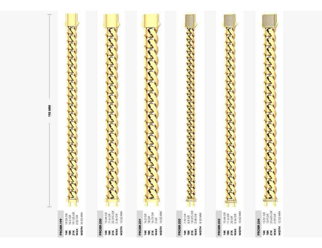 160 Chain Bracelets STL & 3DM Files