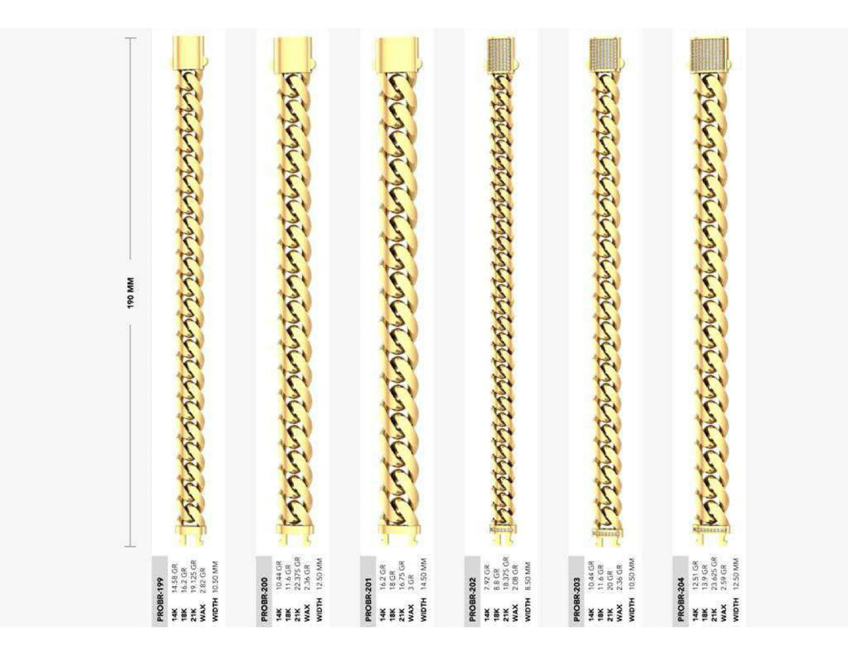 160 Chain Bracelets STL & 3DM Files