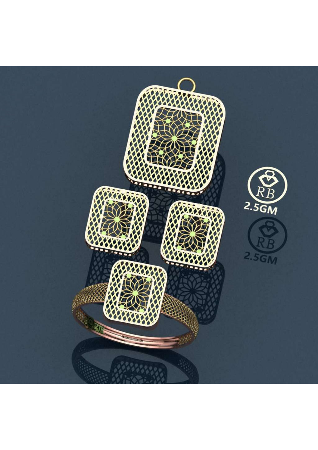 20 Turkish Complete Pendant Sets STL & 3DM Files
