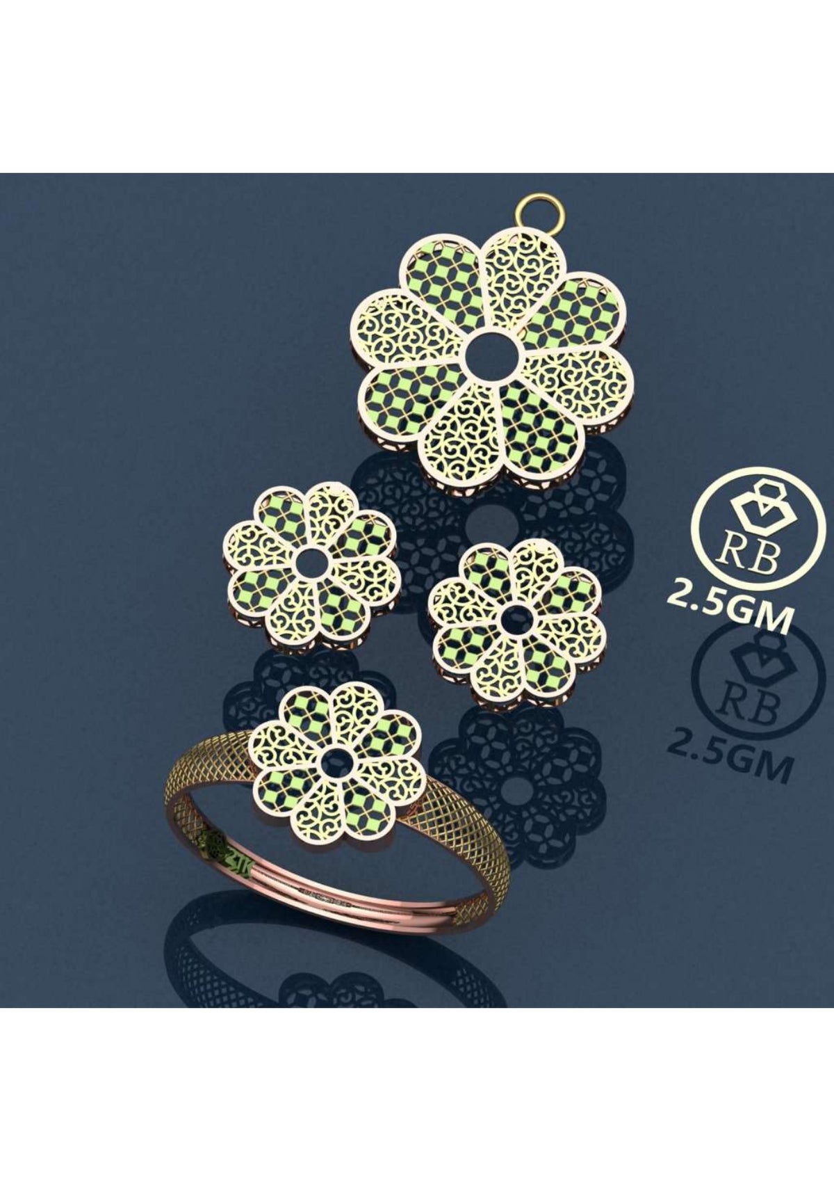 20 Turkish Complete Pendant Sets STL & 3DM Files