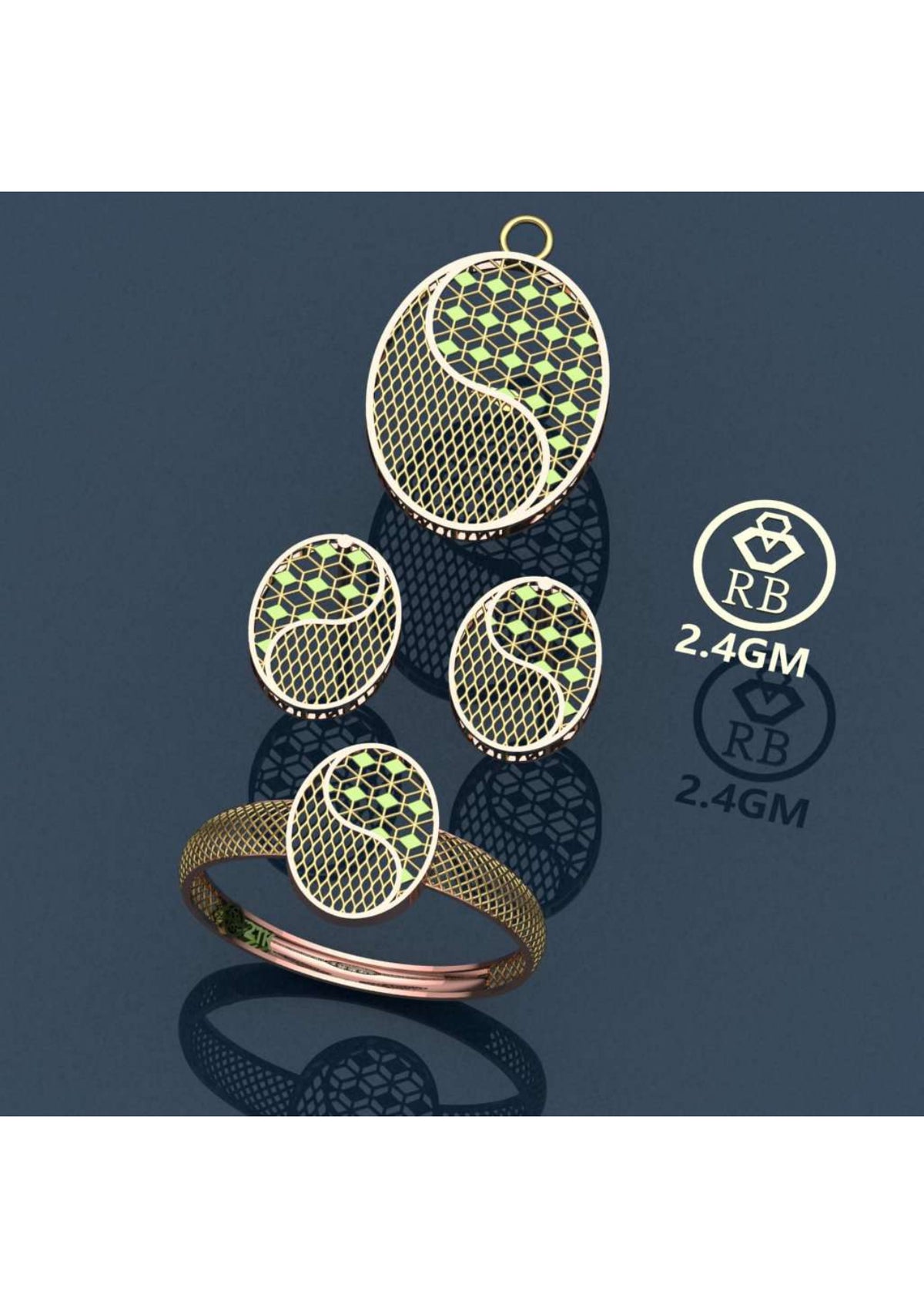 20 Turkish Complete Pendant Sets STL & 3DM Files
