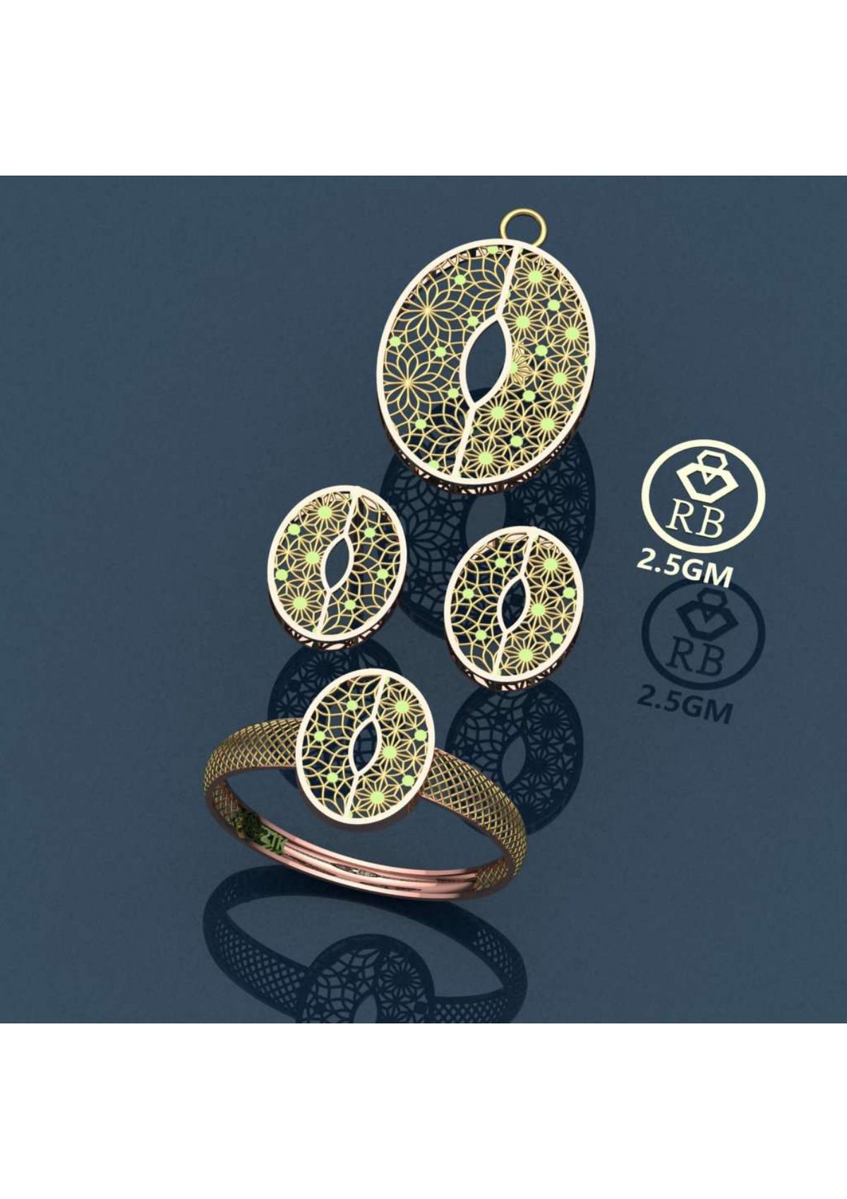 20 Turkish Complete Pendant Sets STL & 3DM Files