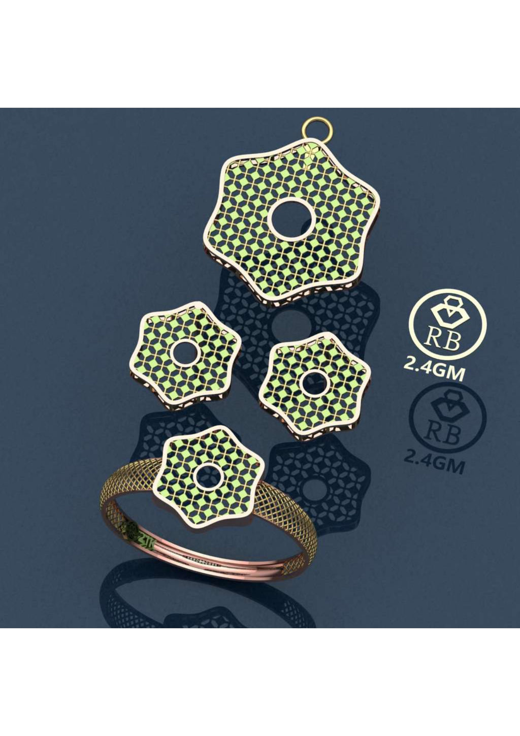 20 Turkish Complete Pendant Sets STL & 3DM Files