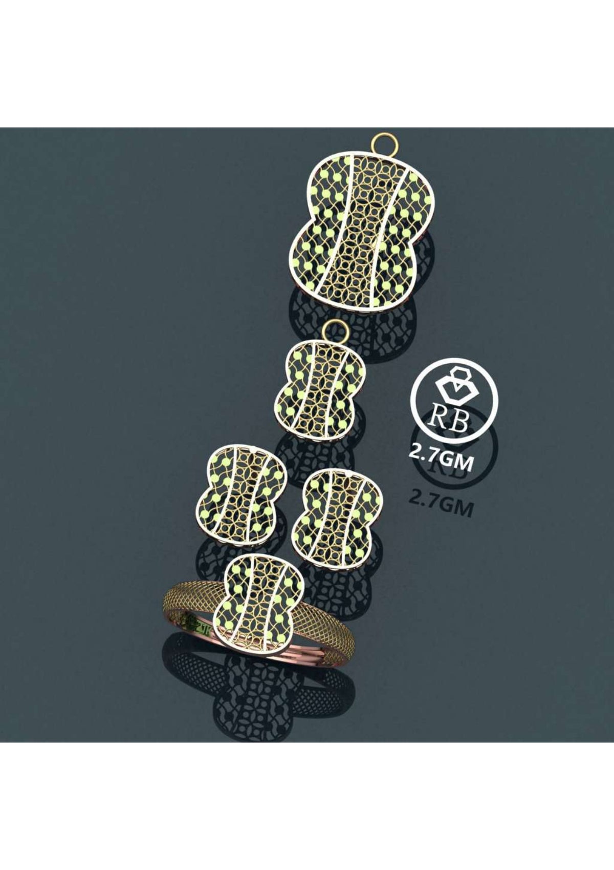 20 Turkish Complete Pendant Sets STL & 3DM Files