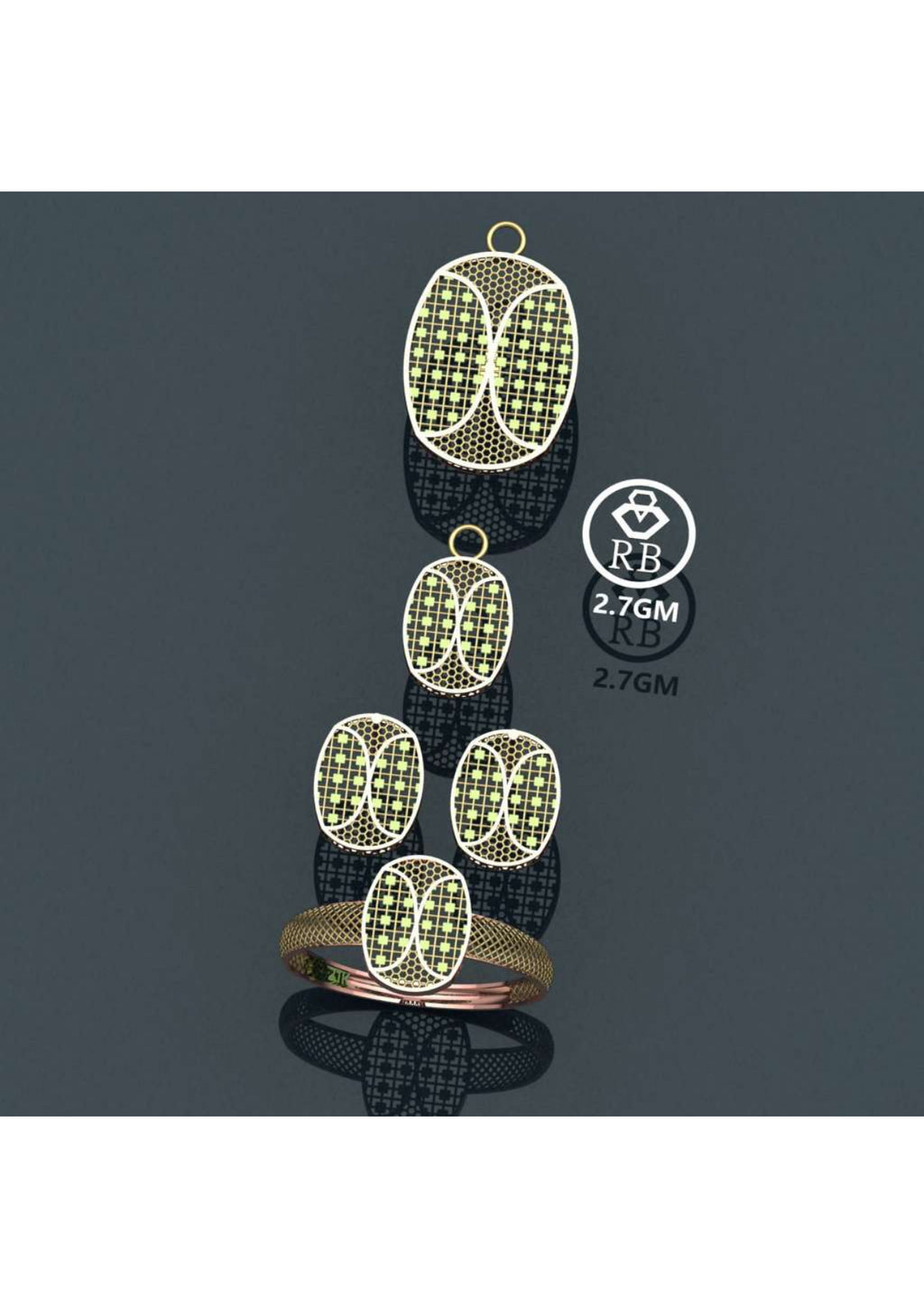 20 Turkish Complete Pendant Sets STL & 3DM Files