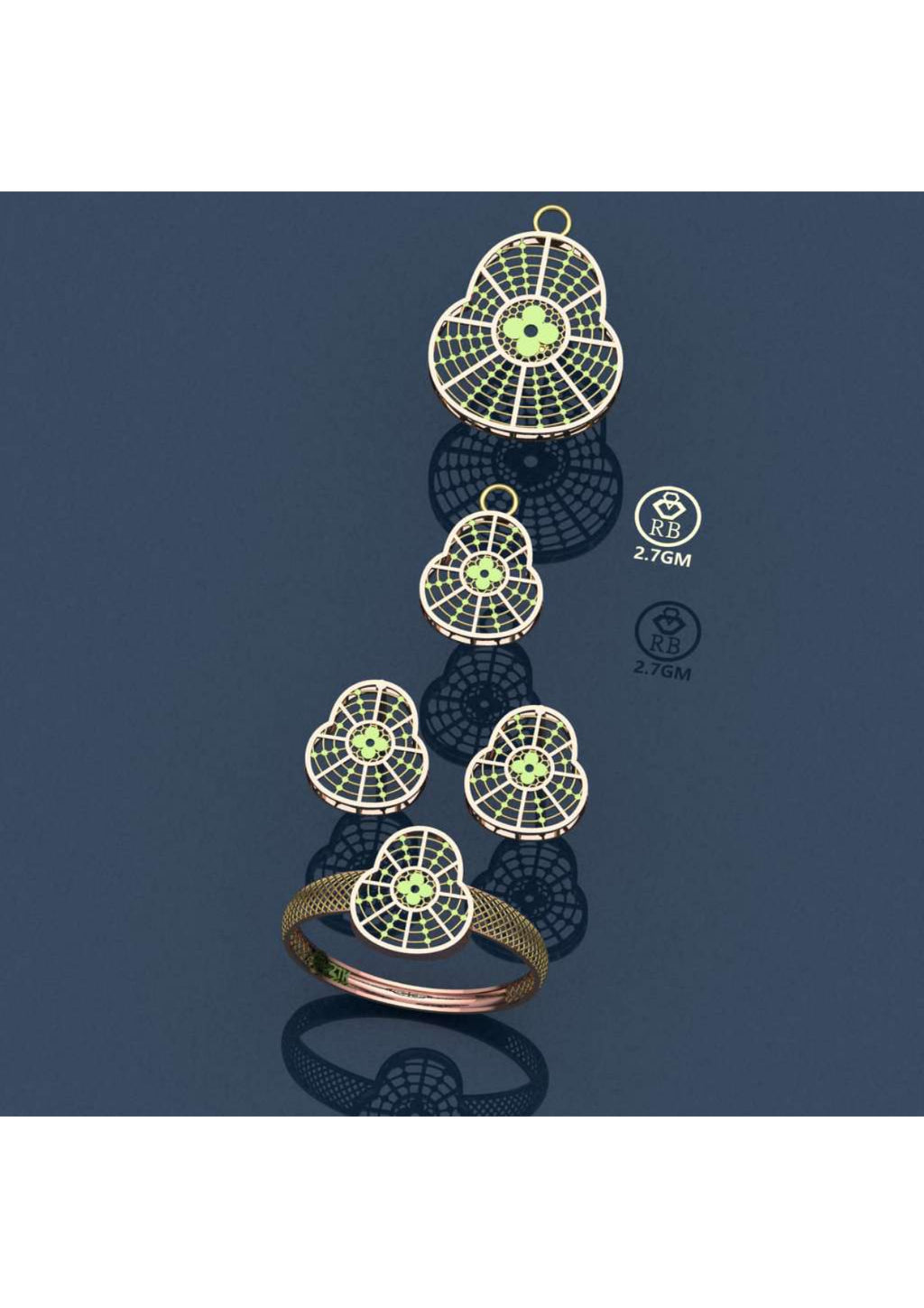20 Turkish Complete Pendant Sets STL & 3DM Files