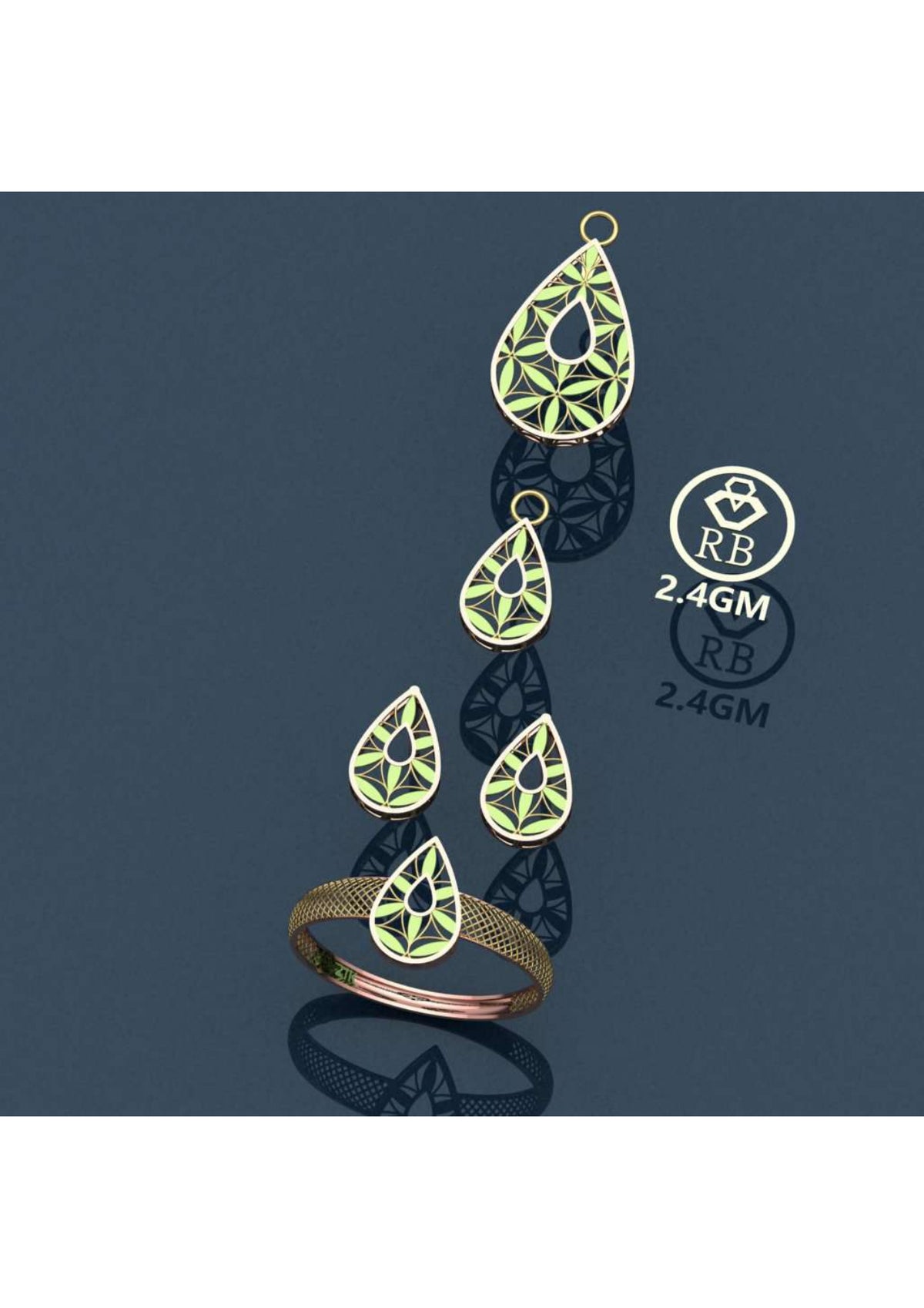 20 Turkish Complete Pendant Sets STL & 3DM Files