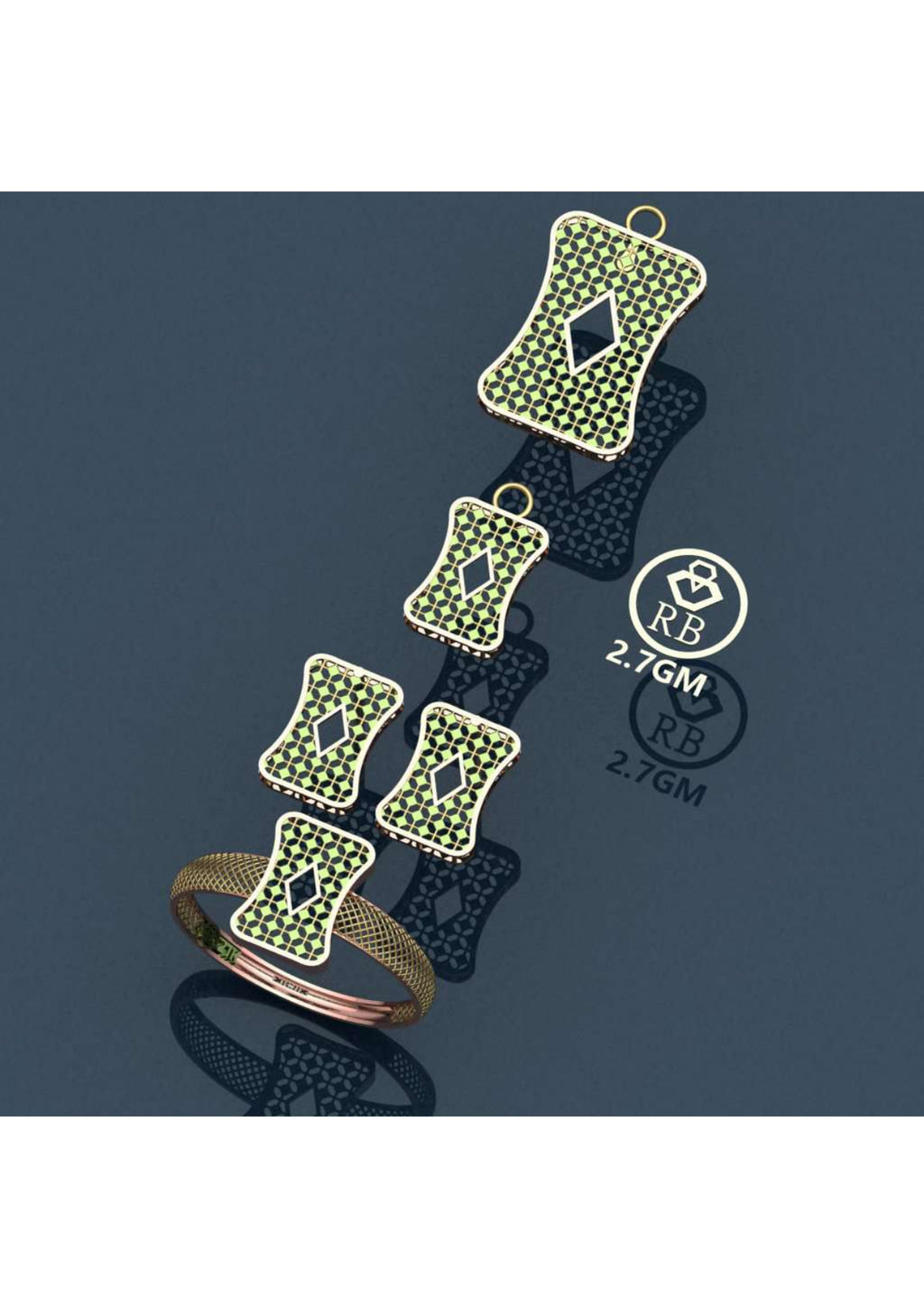 17 Turkish Pendent Sets STL & 3DM FIles