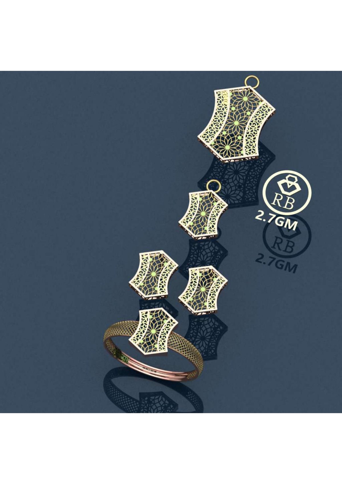 17 Turkish Pendent Sets STL & 3DM FIles