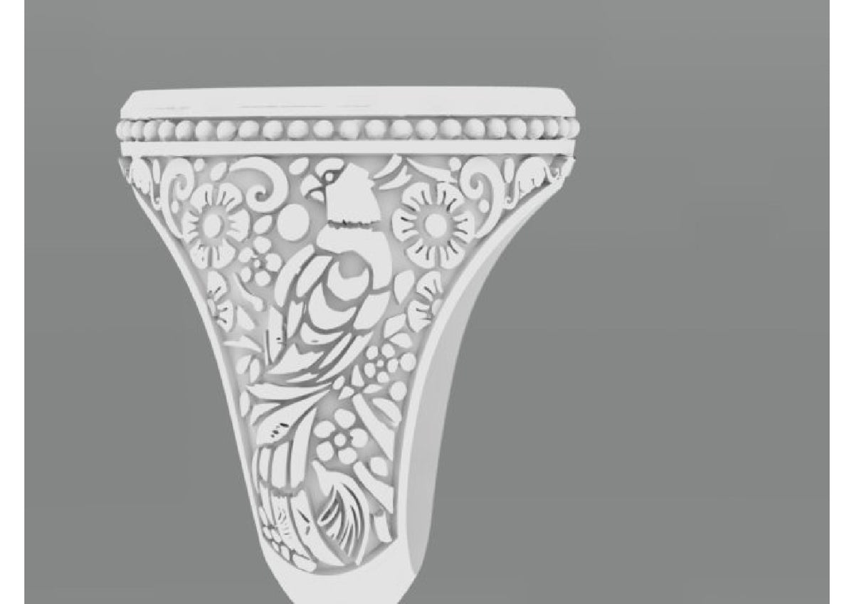 25 Single Stone Gent's Rings STL Files