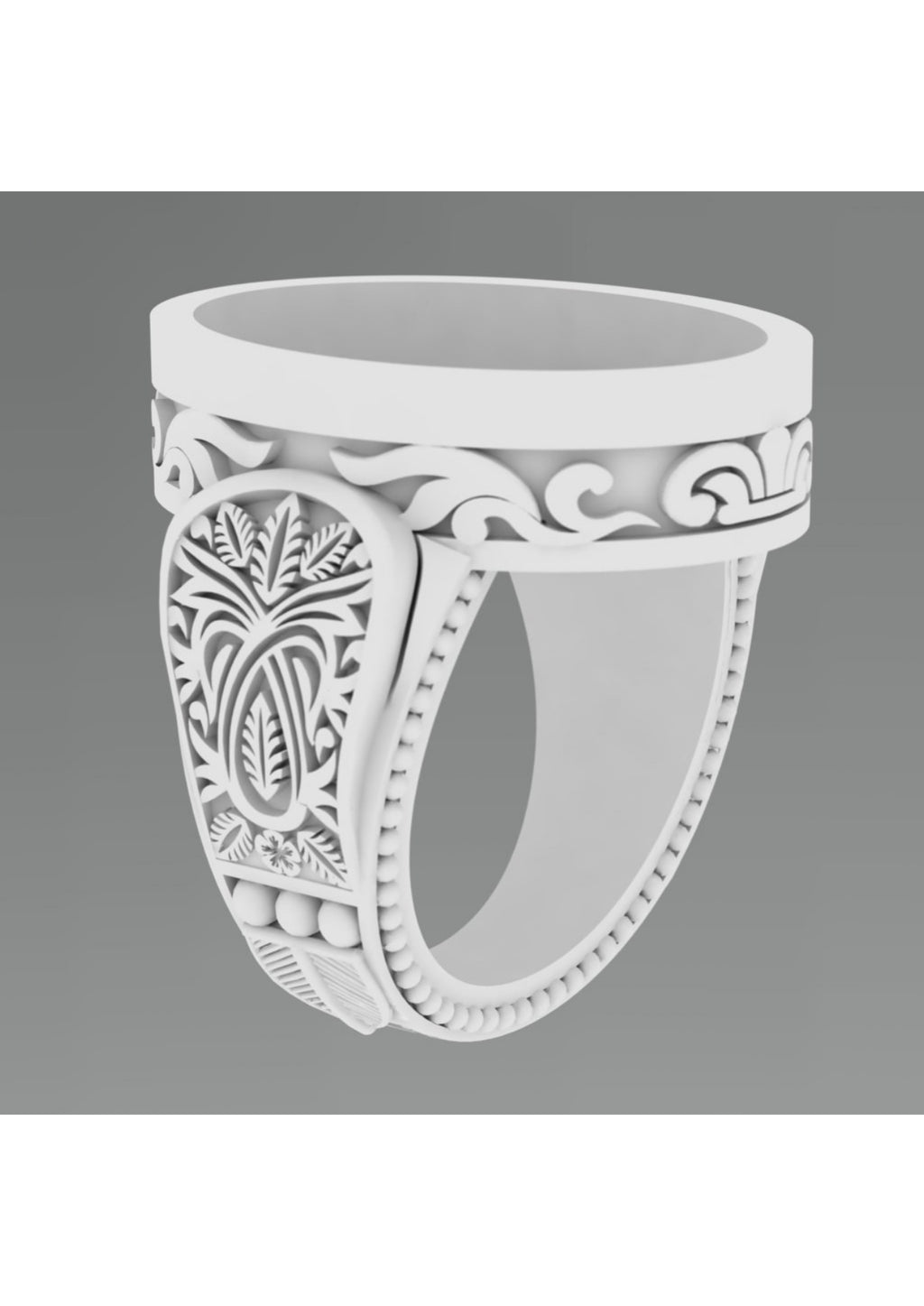 25 Single Stone Gent's Rings STL Files