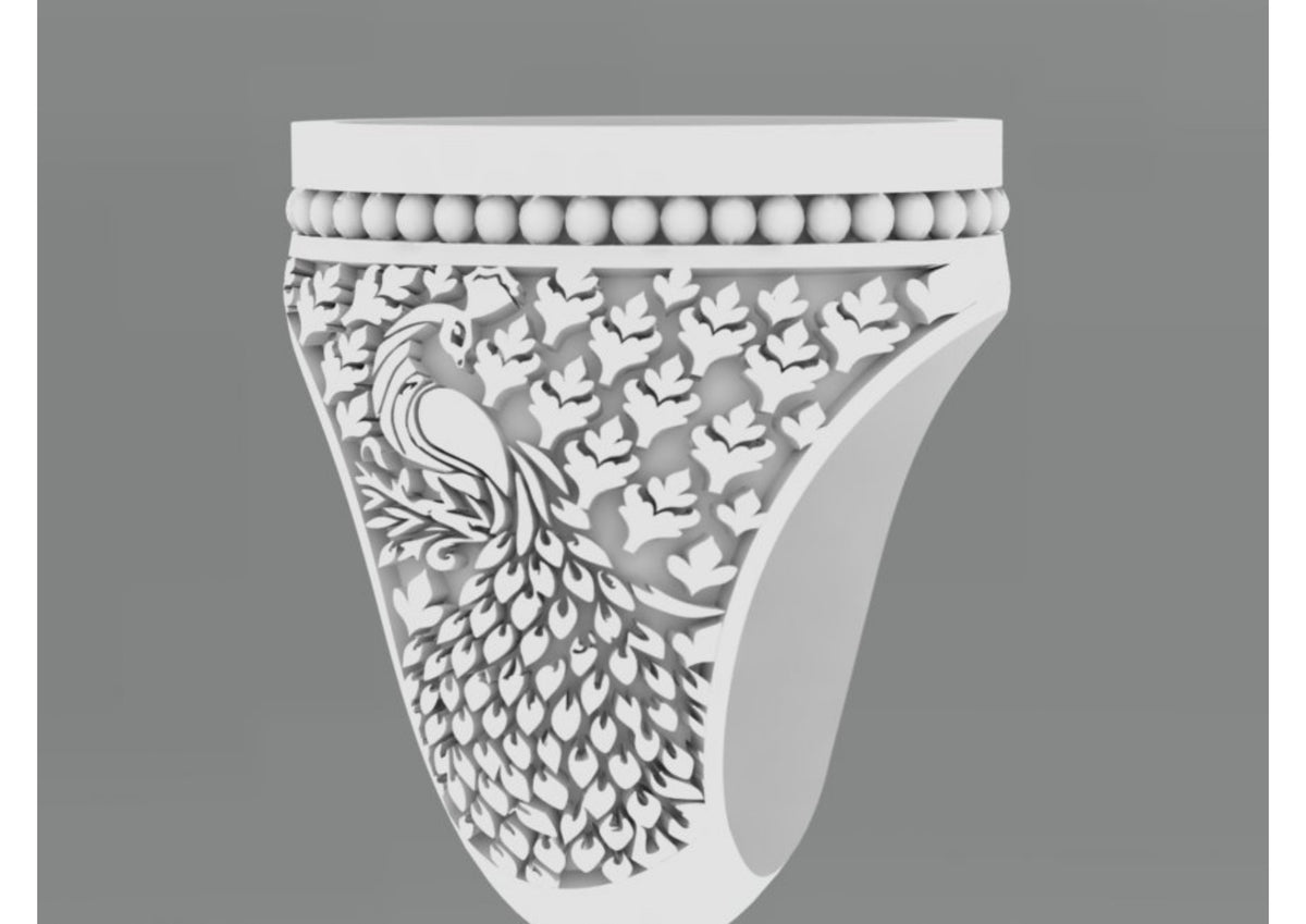 25 Single Stone Gent's Rings STL Files