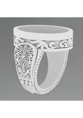 25 Single Stone Gent's Rings STL Files