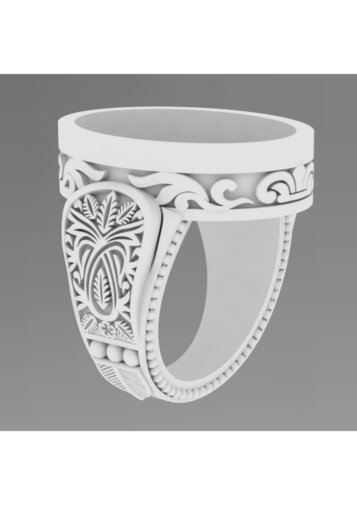 25 Single Stone Gent's Rings STL Files