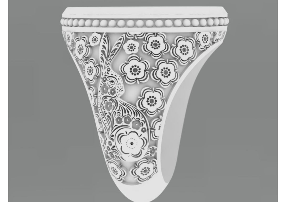 25 Single Stone Gent's Rings STL Files