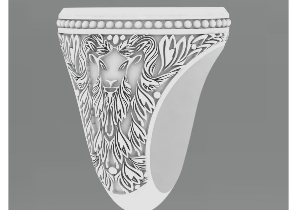 25 Single Stone Gent's Rings STL Files