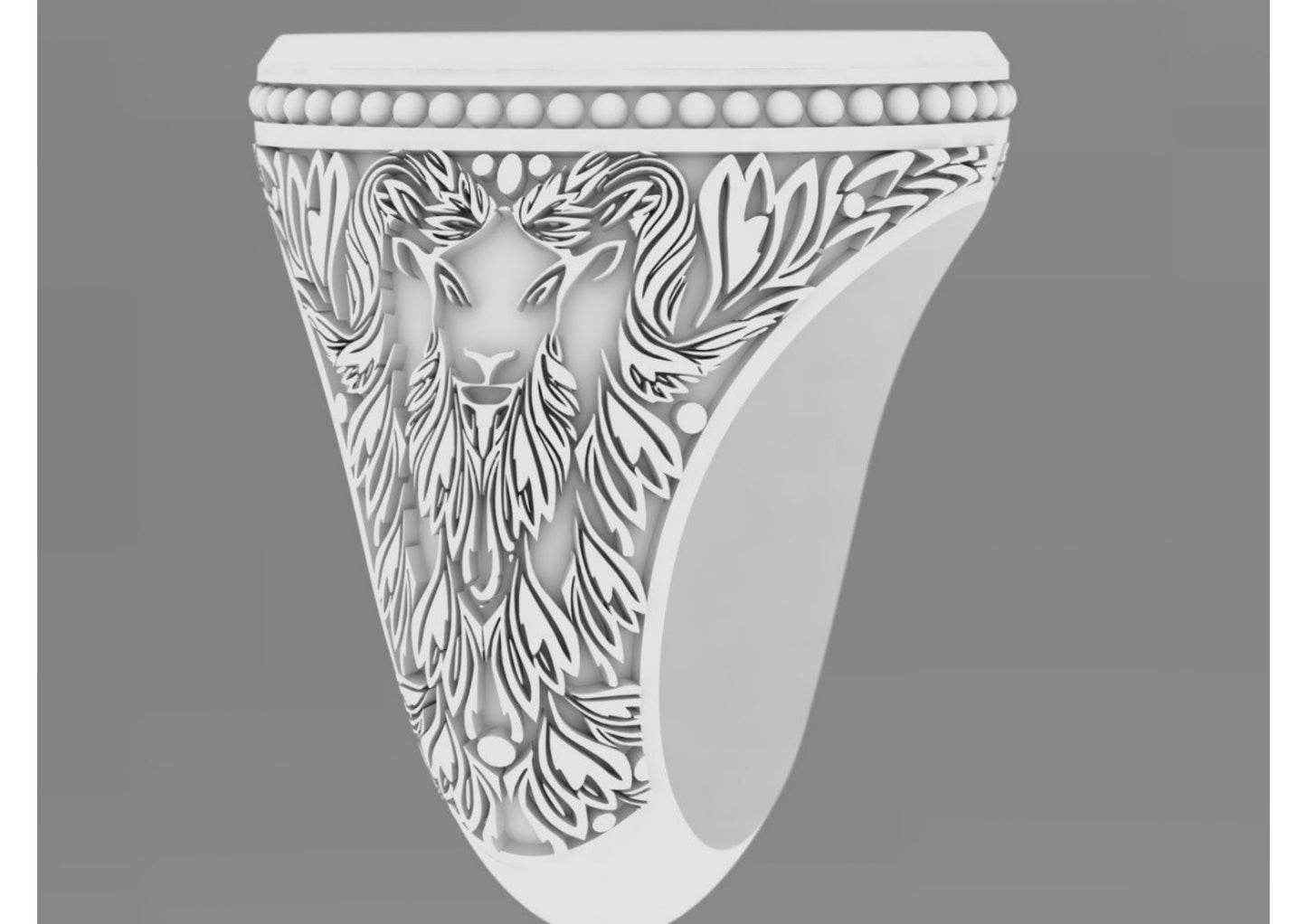 25 Single Stone Gent's Rings STL Files