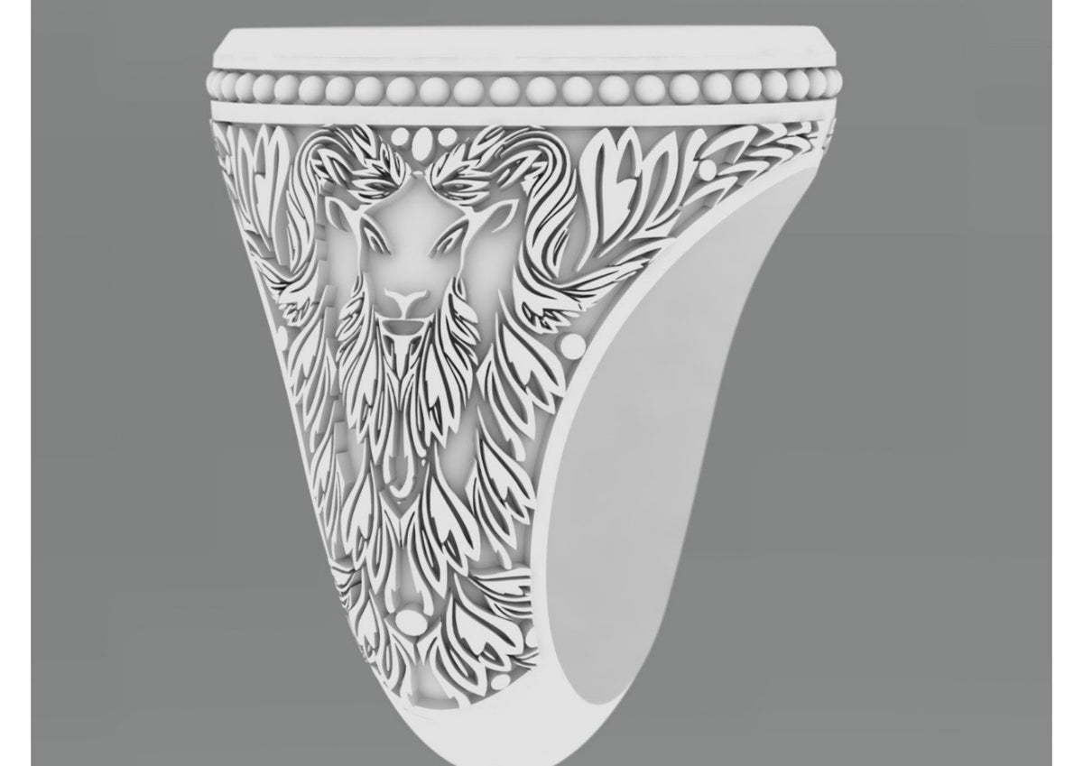 25 Single Stone Gent's Rings STL Files