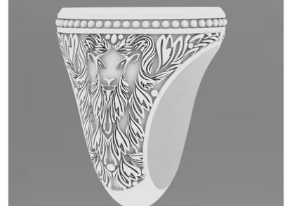 25 Single Stone Gent's Rings STL Files