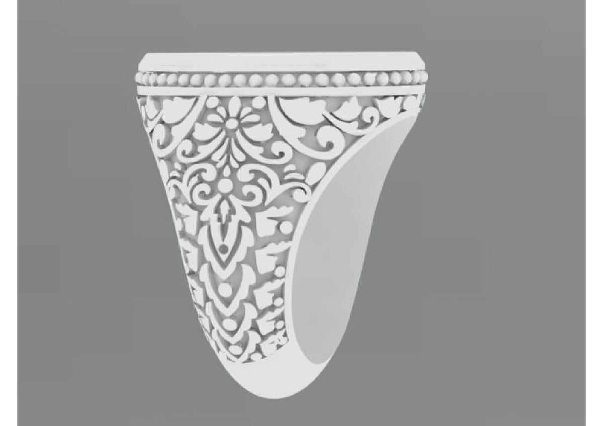 25 Single Stone Gent's Rings STL Files
