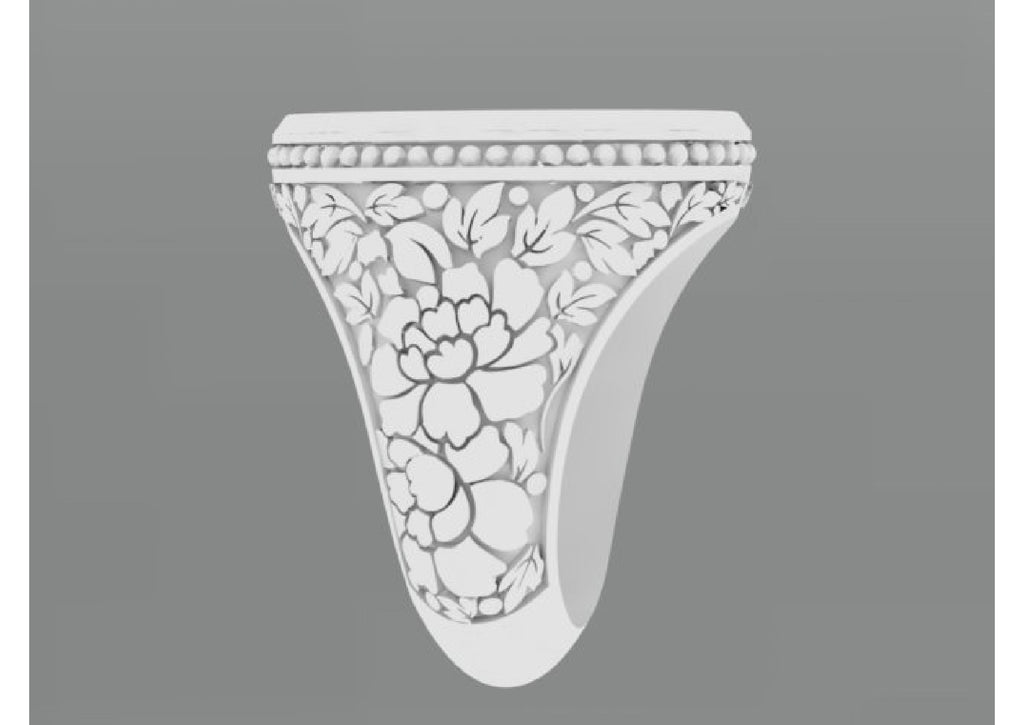 25 Single Stone Gent's Rings STL Files