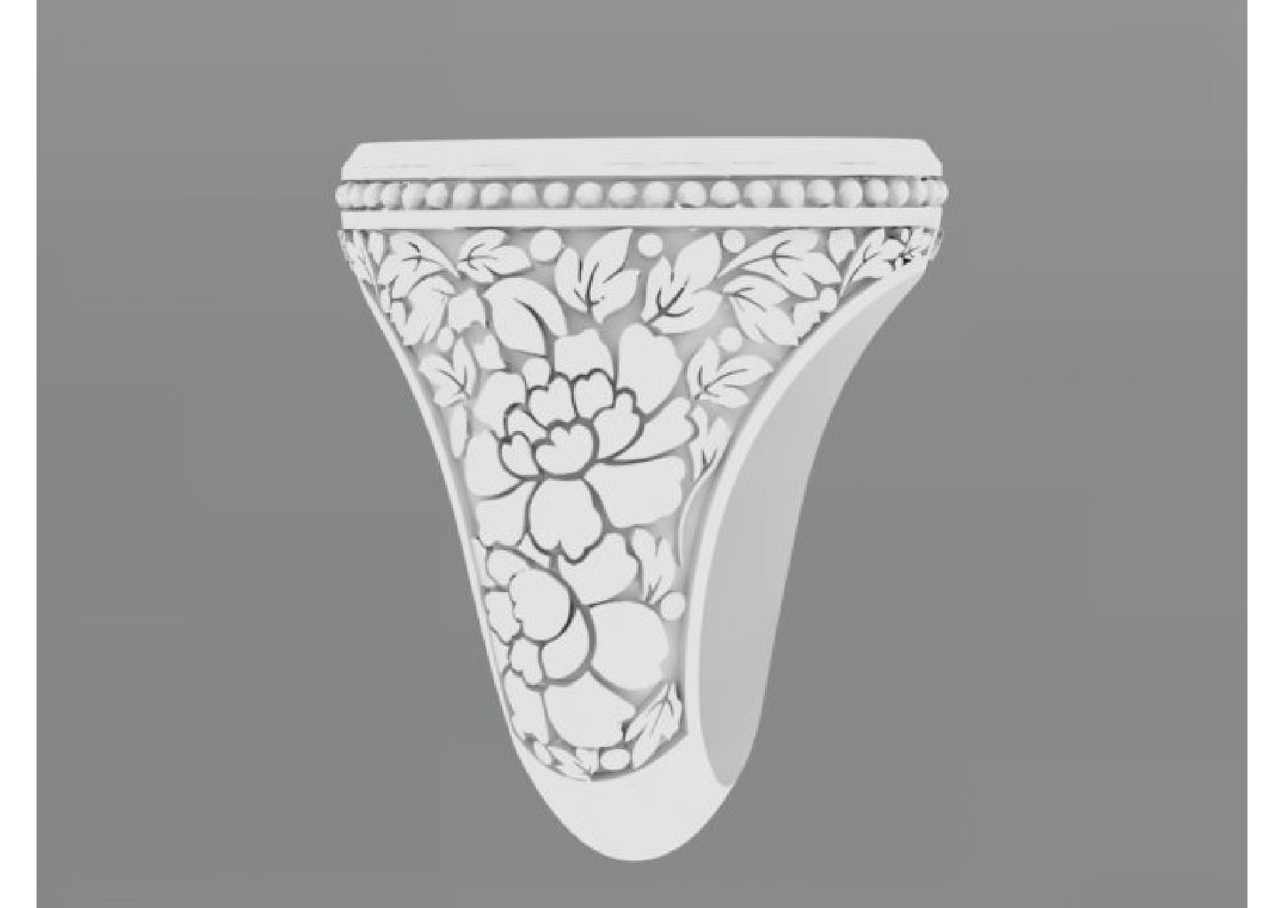 25 Single Stone Gent's Rings STL Files