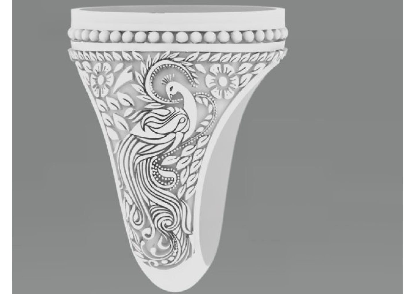 25 Single Stone Gent's Rings STL Files