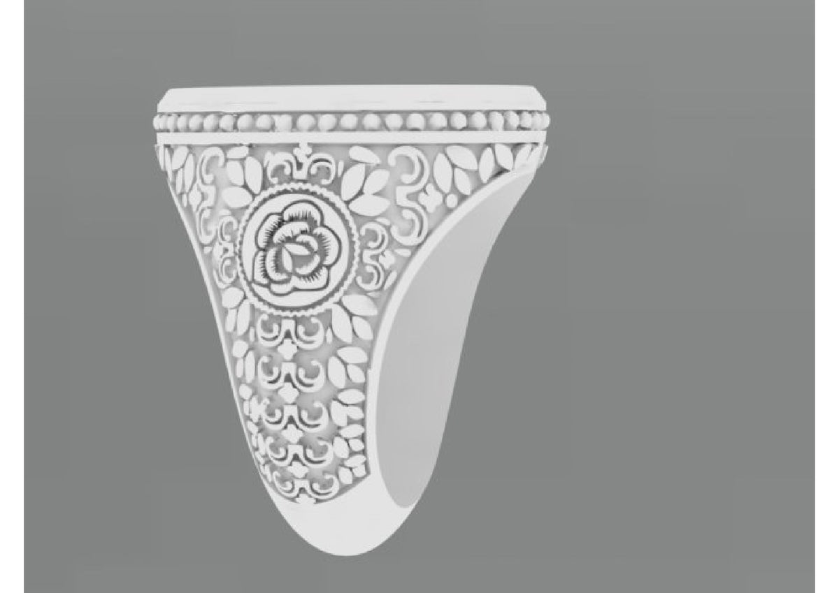 25 Single Stone Gent's Rings STL Files
