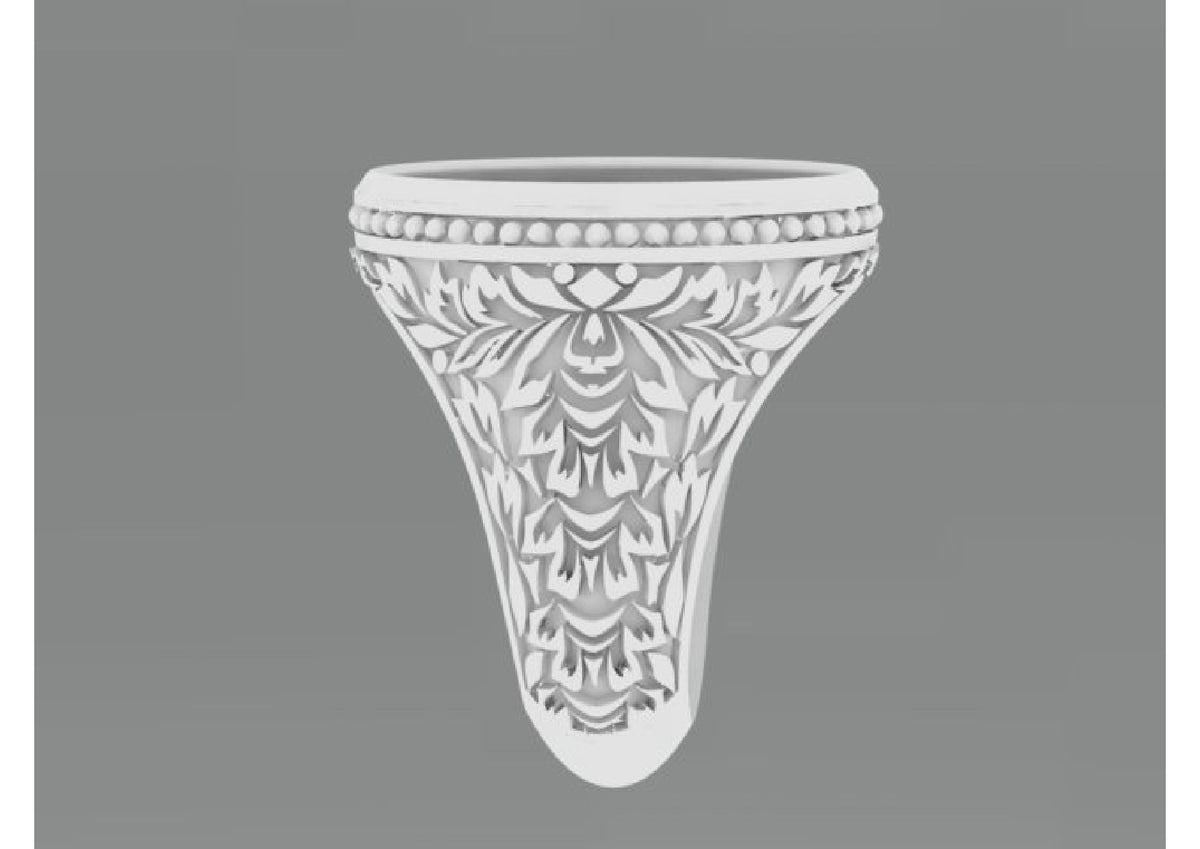 25 Single Stone Gent's Rings STL Files